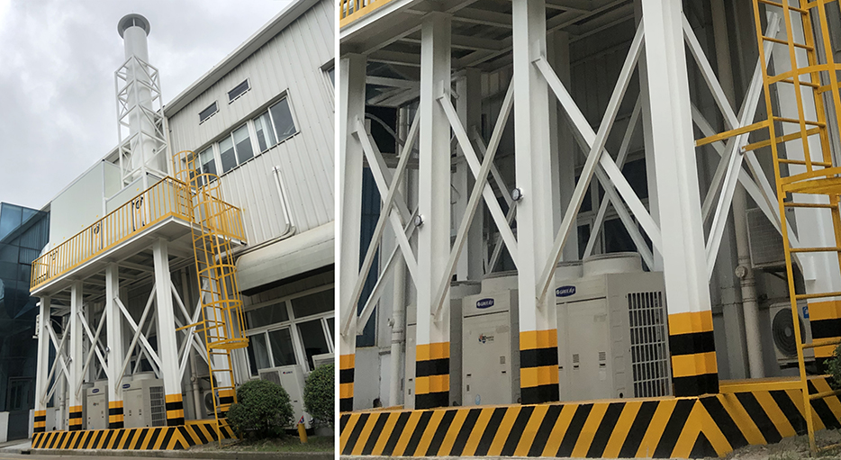 OB提供的VOC排风三级过滤箱体技改。