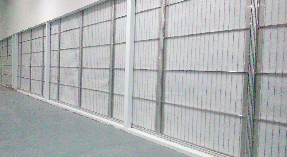 卷帘过滤器内侧